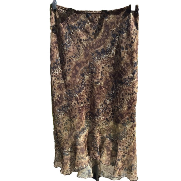 3/$15💐Star City Leopard print Skirt M/L - Picture 1 of 1